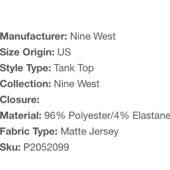 NINE WEST Textured Stripe Tank - Picture 10 of 11